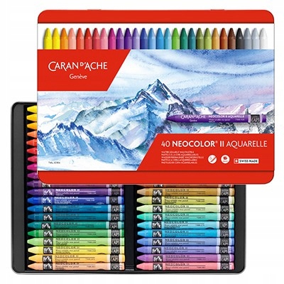 Sada pastelů Neocolor II Aquarelle 40 barev