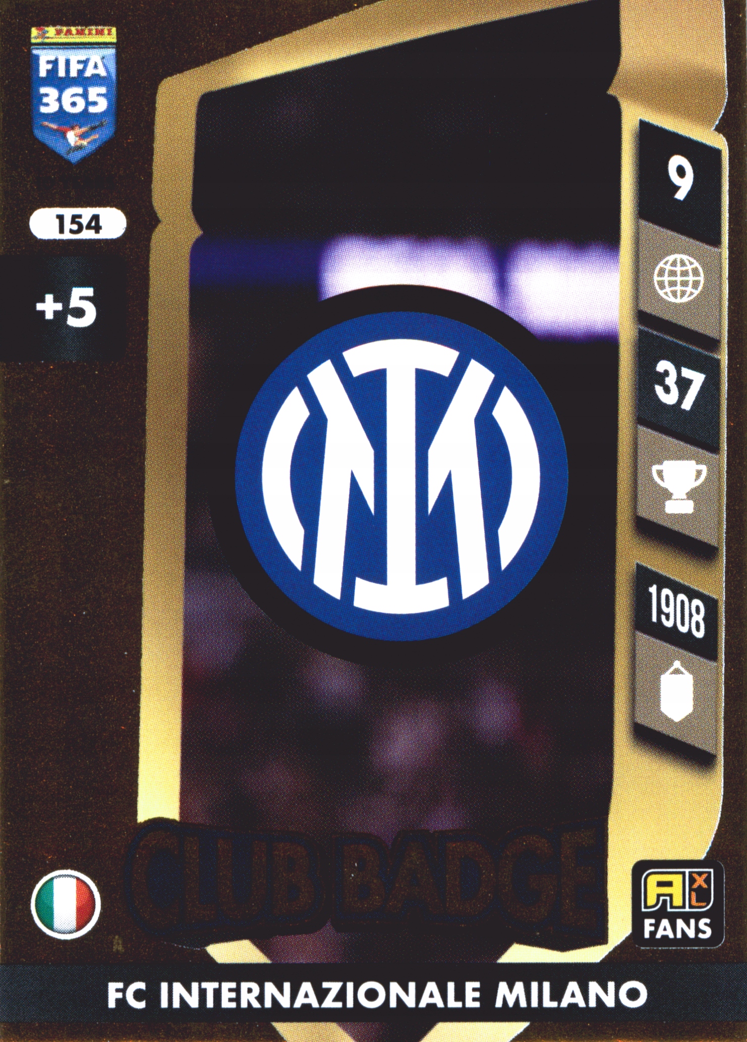 Panini Fifa 365 2025 Fans Club Badge Logo 154 Inter