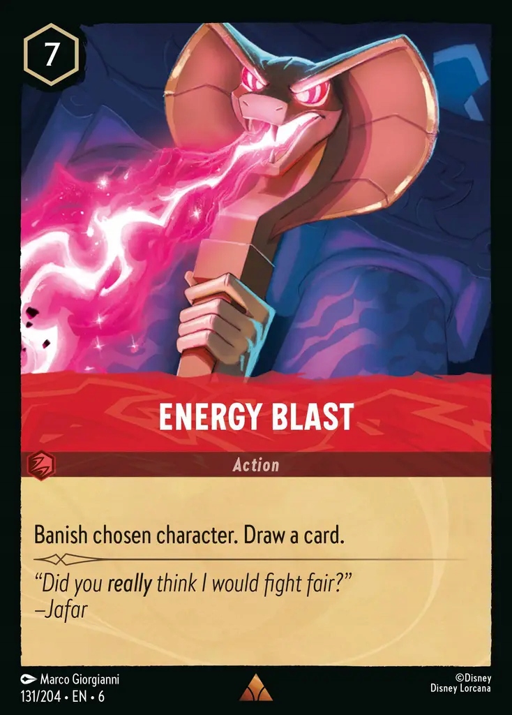 Disney Lorcana Energy Blast 6AZS #131