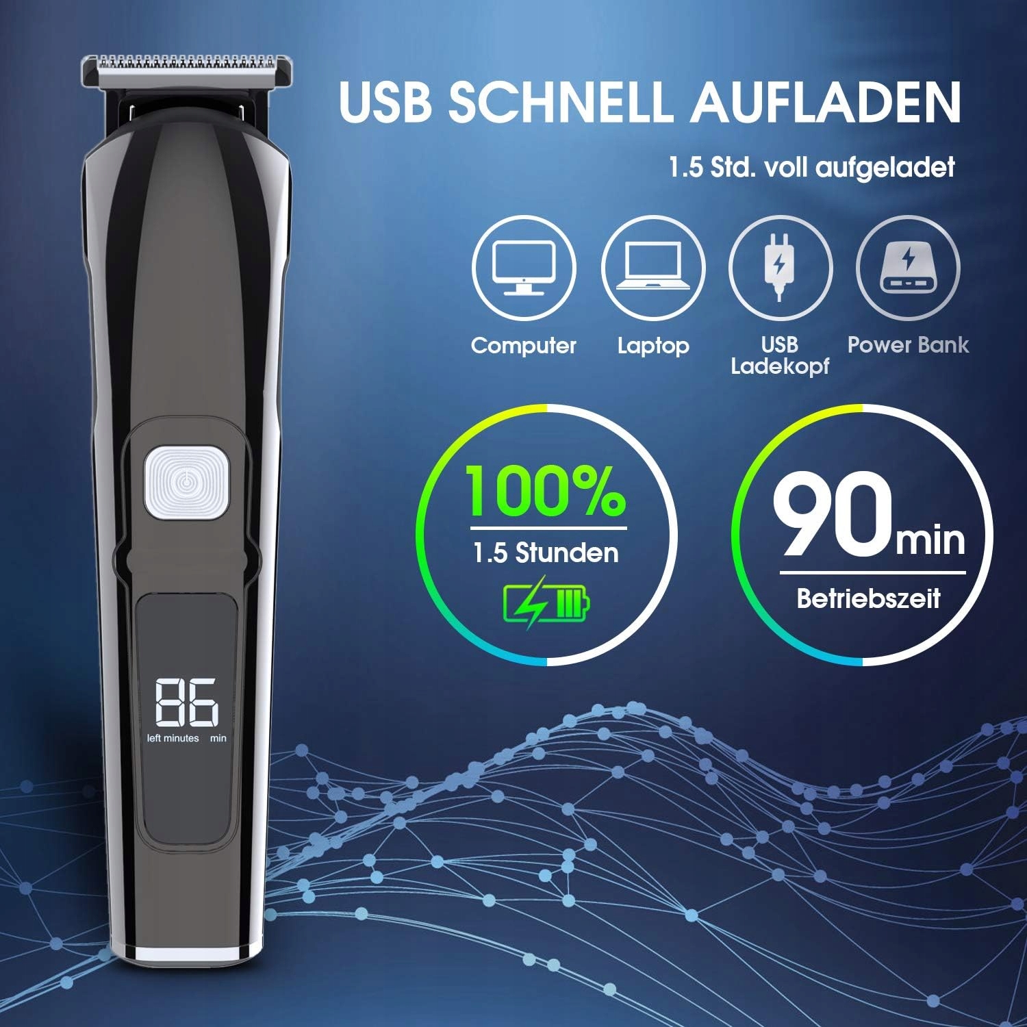 MASZYNKA TRYMER DO STRZYŻENIA GOLENIA WŁOSÓW BRODY CIAŁA ZESTAW 11w1 Marka inna marka