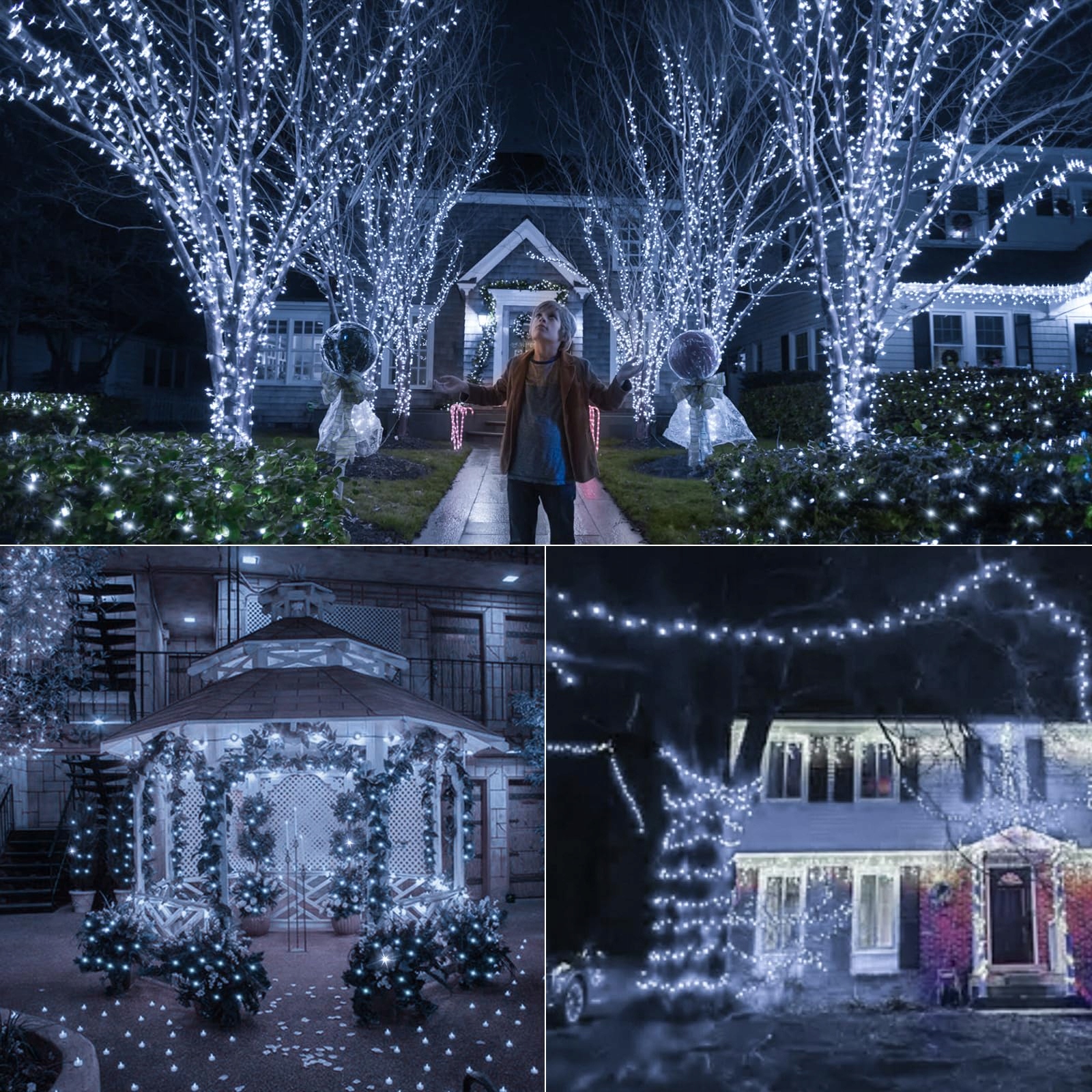 LYNNON Lampki Zewnętrzne Wodoodporne Girlanda Świetlna 8 Trybów 30M 1000LED — miniatura 6