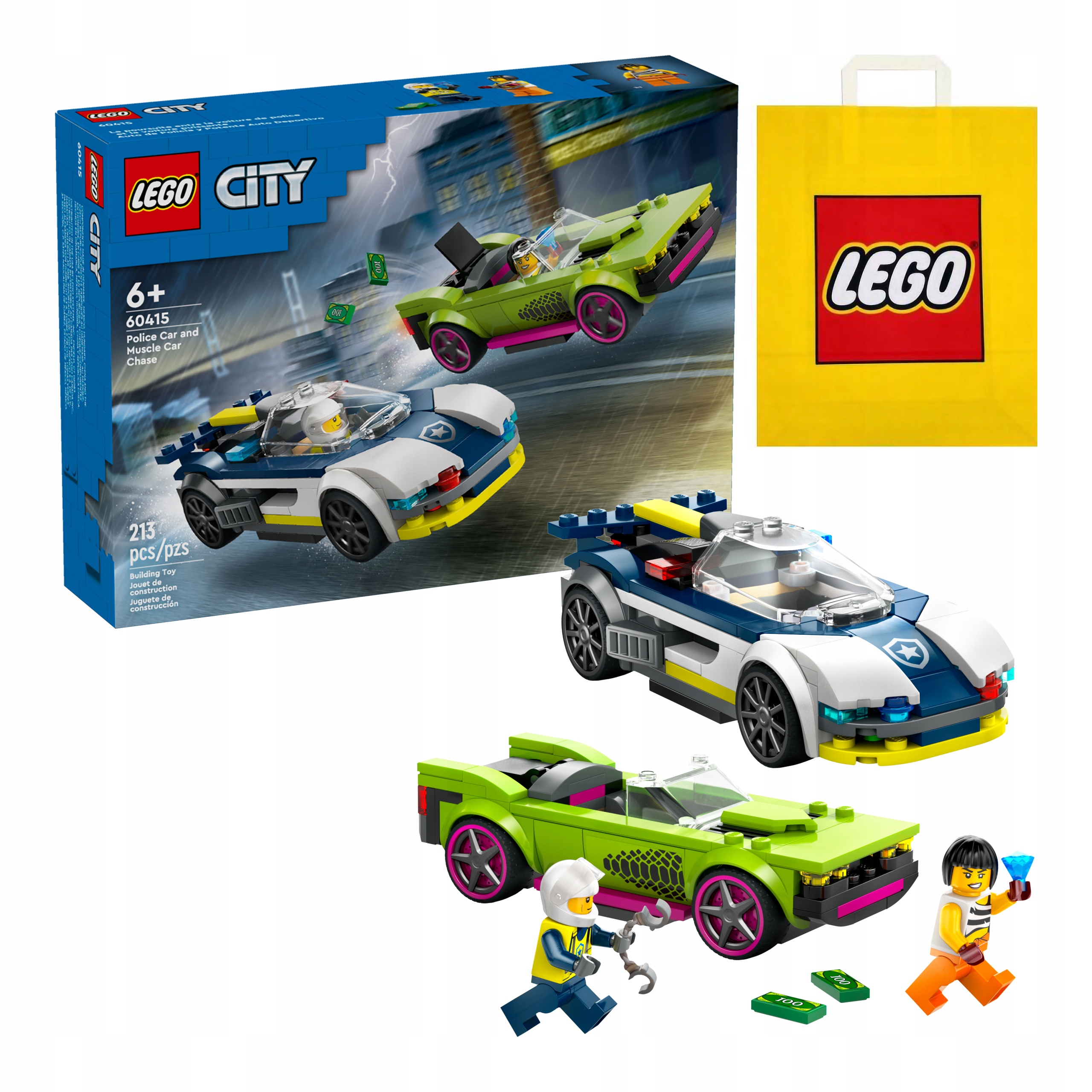 LEGO 60415 - La course-poursuite entre la voitur…