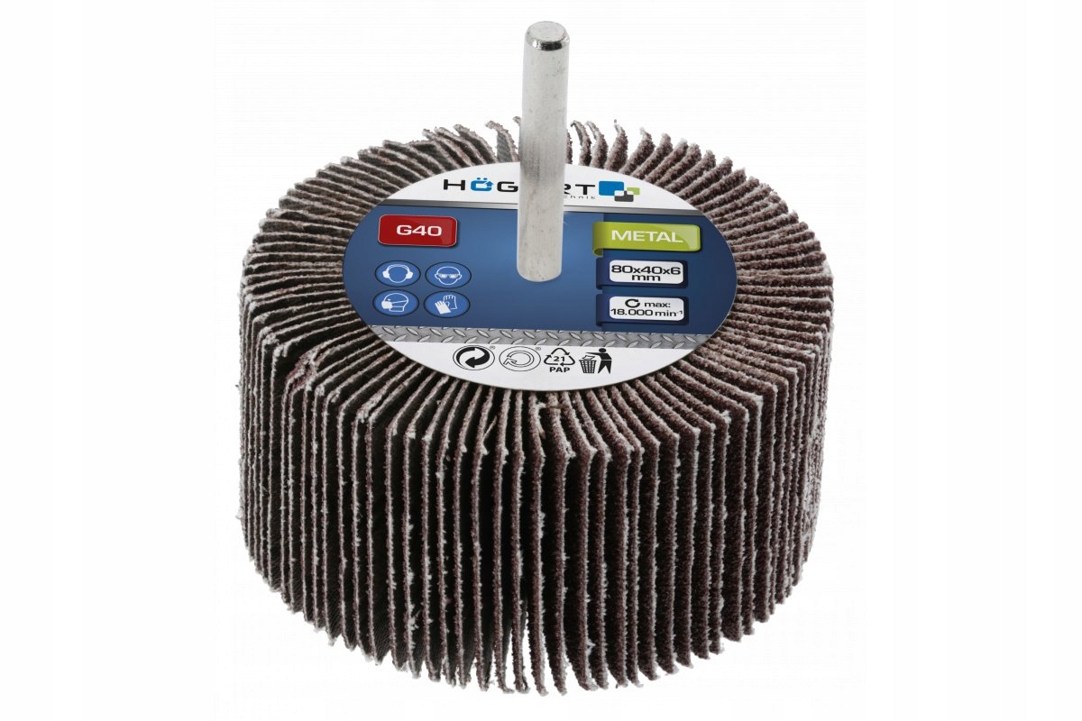 

Ściernica listkowa trzpieniowa 80x40x6 G150 Hogert