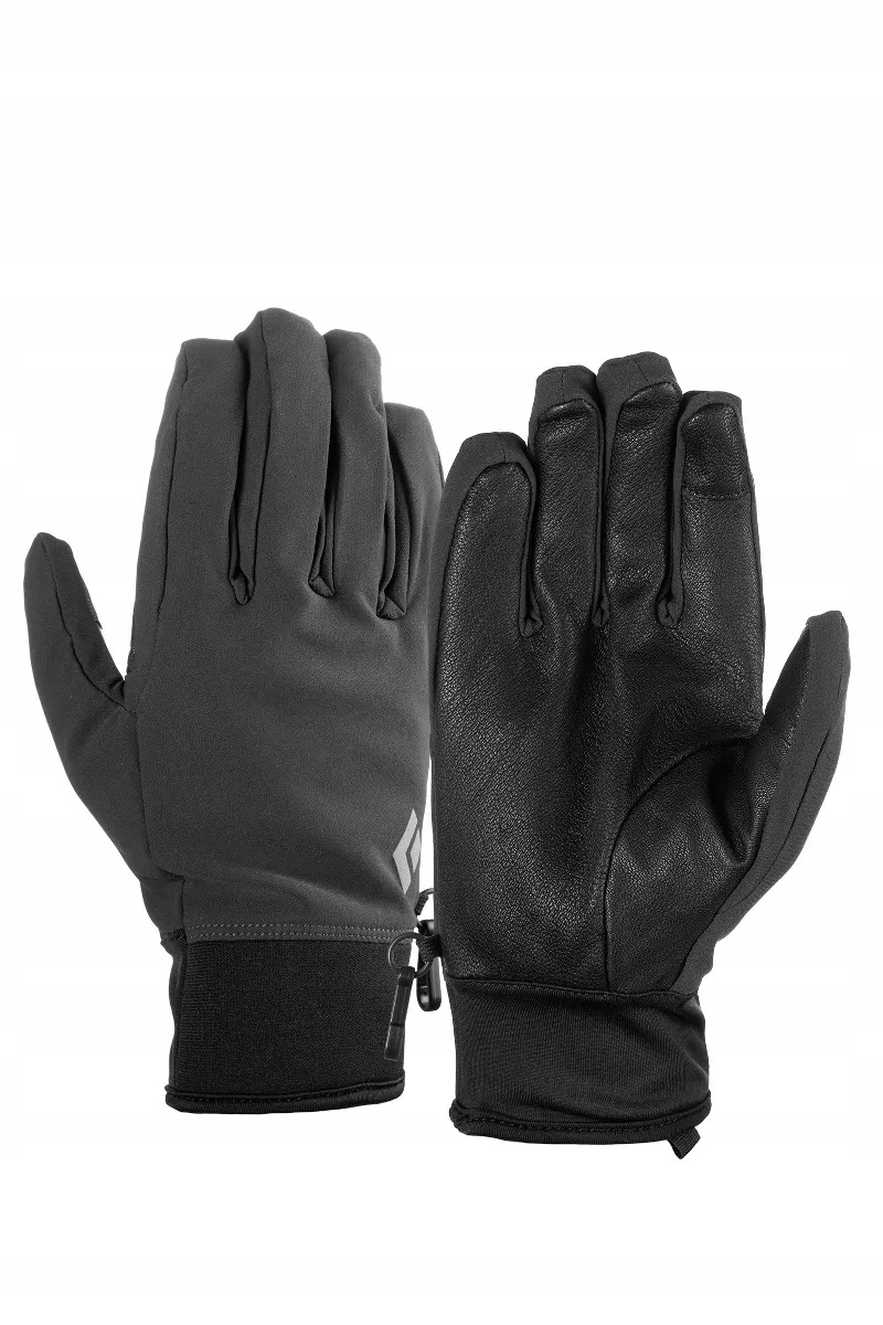 Pánské softshellové rukavice Black Diamond Midweight šedé m