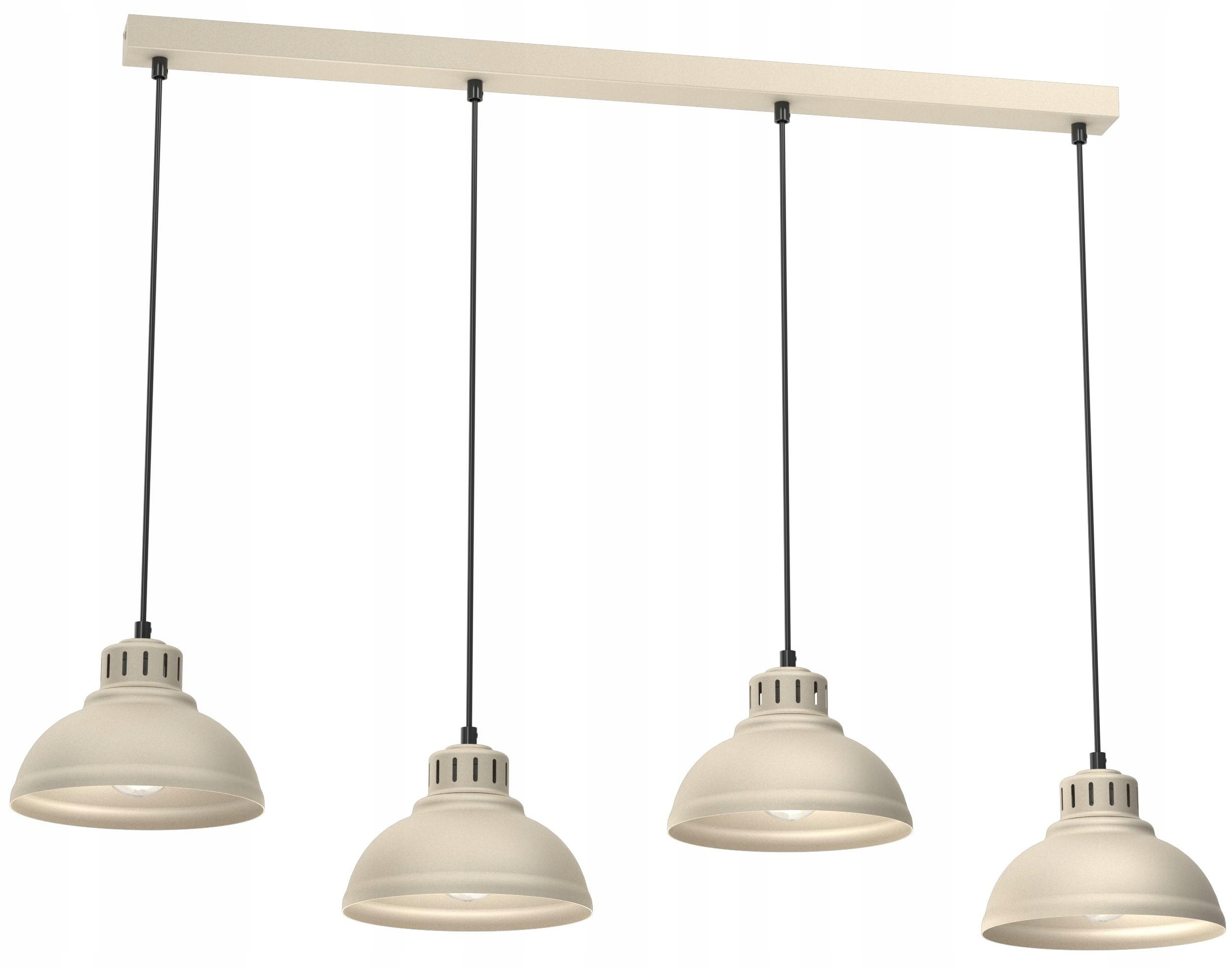 Závěsná lampa Sven Béžová Kovové stínítko, doplněk v klasickém stylu