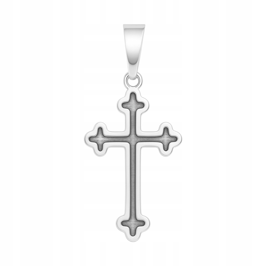 Stříbrný křížek Ag 925 rhodiovaný KC003RM