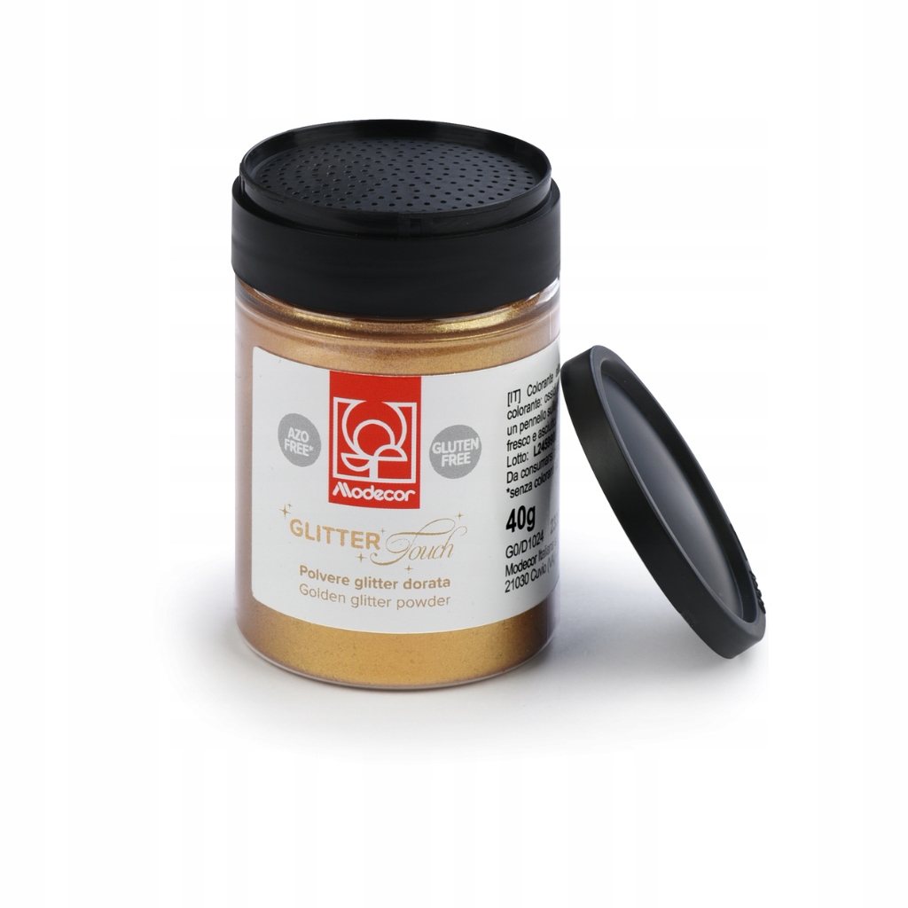 Posypka Złoty brokat jadalny Glitter Touch Modecor 40g