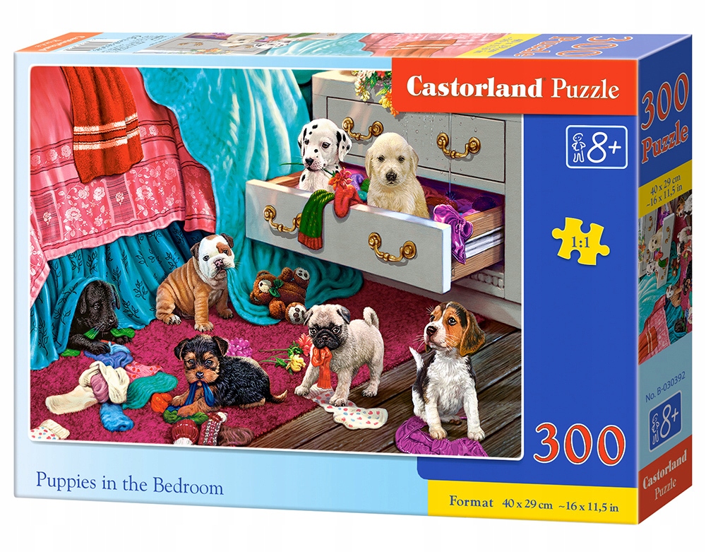 

Puzzle 300 El Zwierzaki w sypialni Castorland