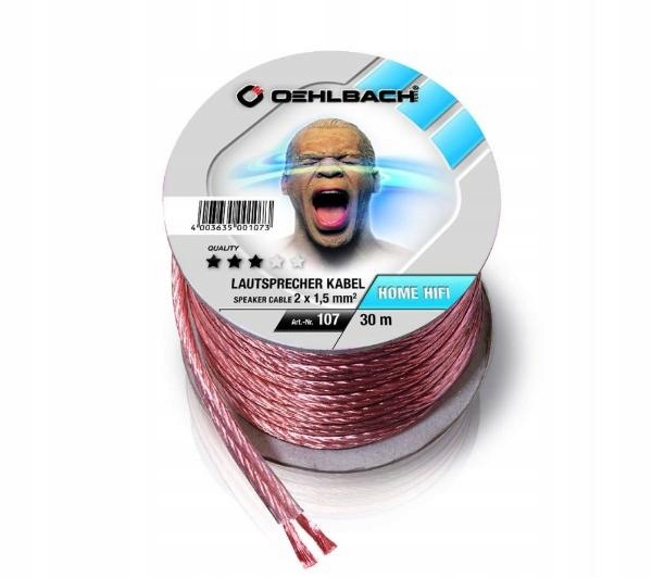 Reproduktorový kábel Oehlbach Speaker Wire SP-15 (107 2x1,5mm, 30m)