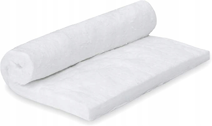 0,5mb- WEŁNA NIEPYLĄCA MATA CERAMICZNA OGNIOODPORNA 1260°C 25mmŻAROODPORNA