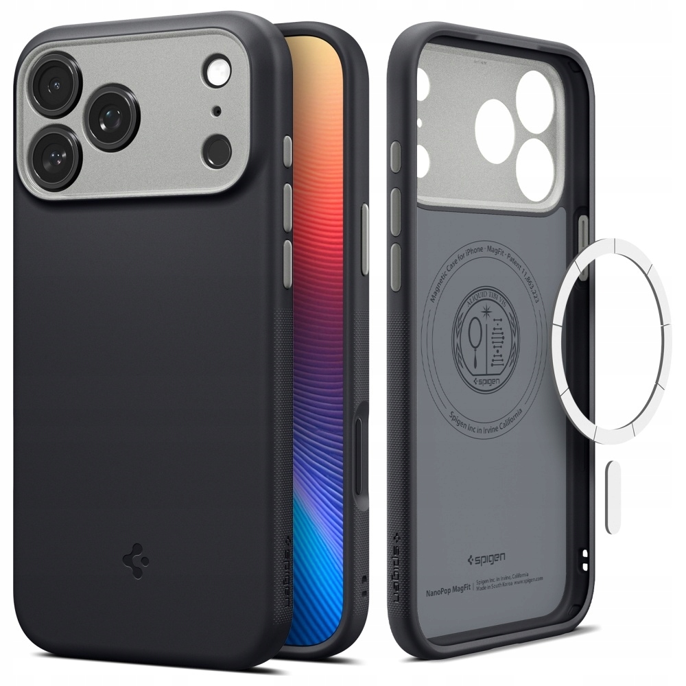 Pouzdro Spigen Nano Pop Mag MagSafe pro iPhone 17 Pro, černé