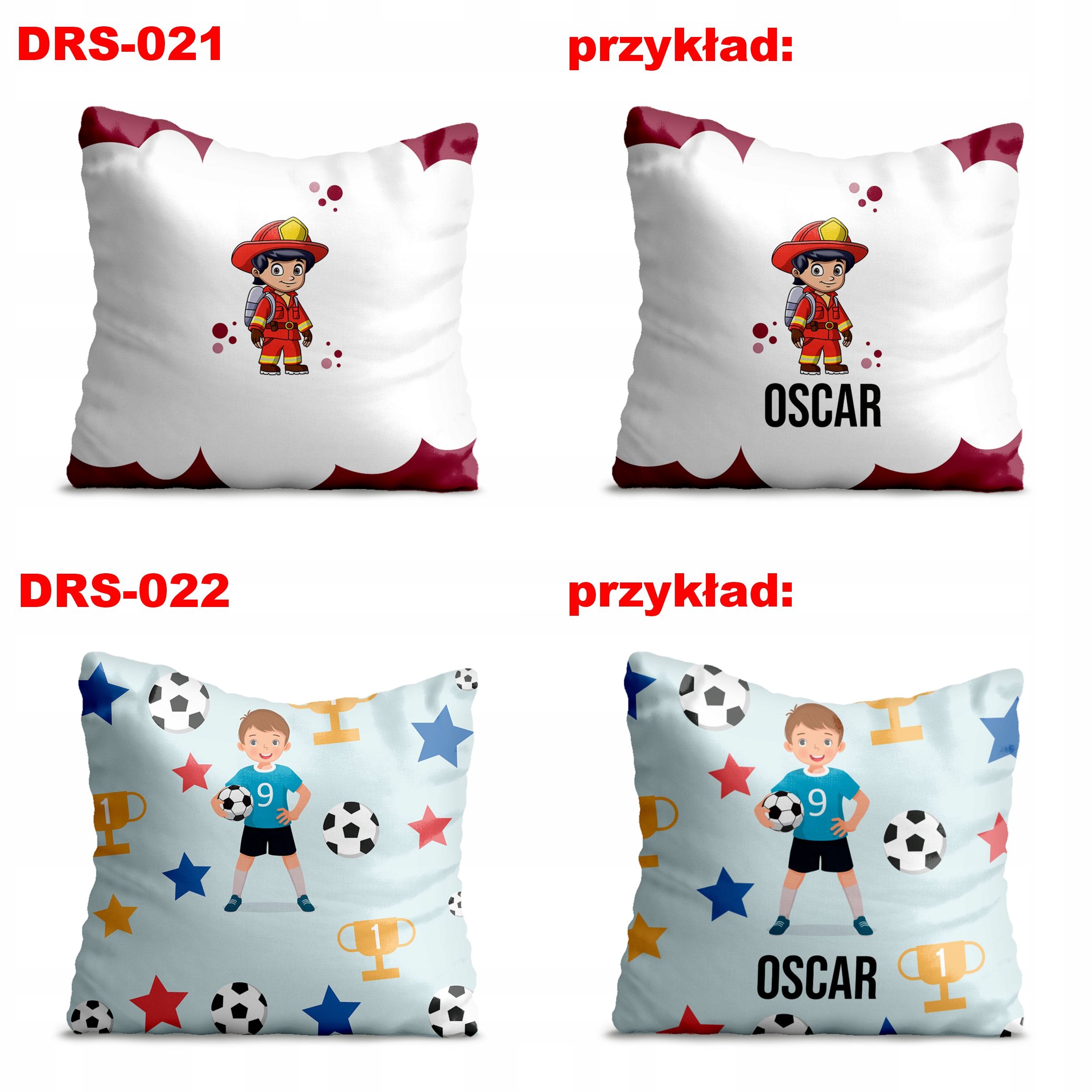 Poszewka Dziecięca na Jaśka Poduszkę Personalizacja Dinosaur Imię Wzory MIX Długość (cm) 40 cm