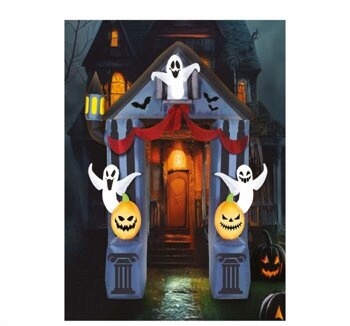 Halloweenska dekorácia do záhrady oblúk Duchy brána 2 m