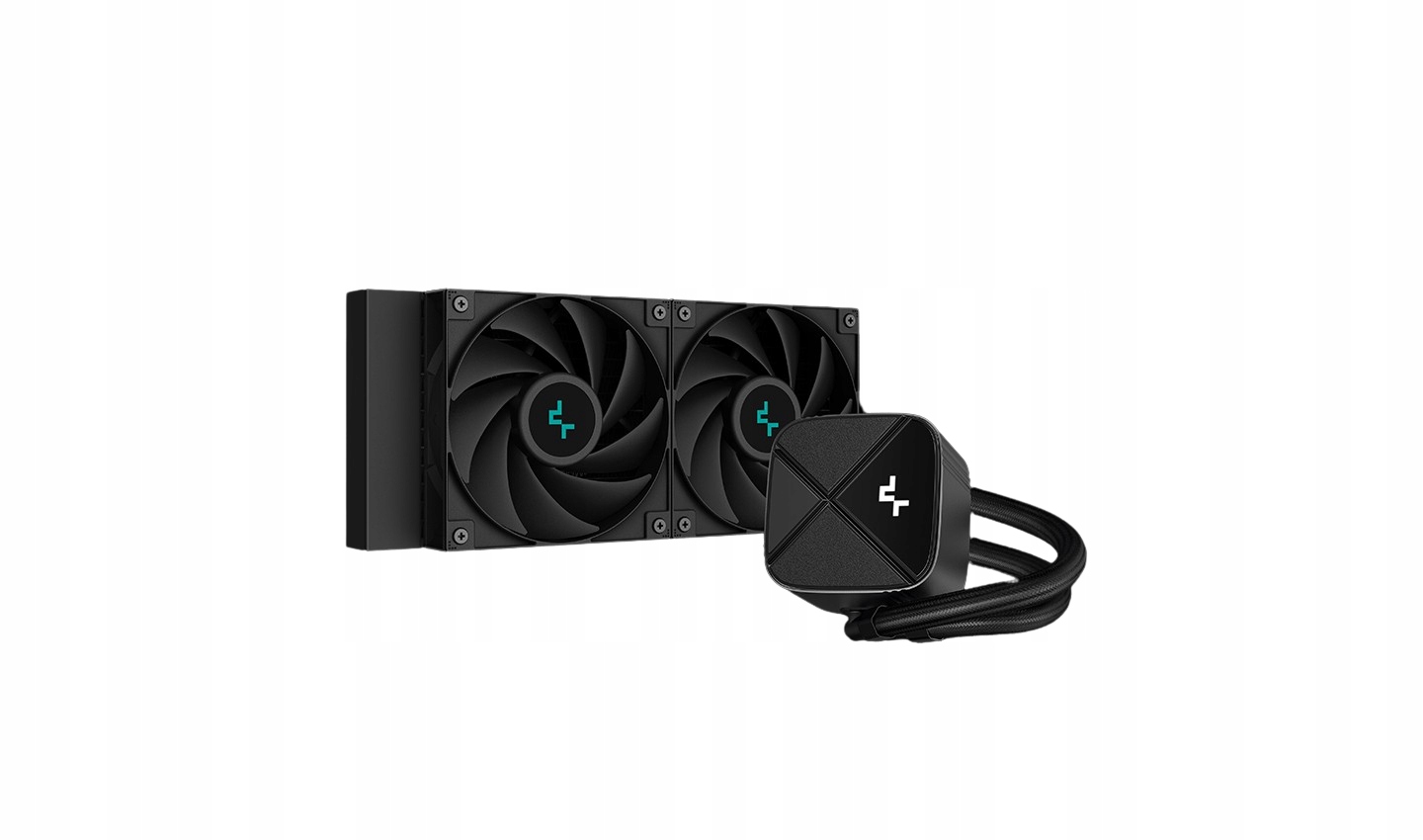 Deepcool Digital Liquid Cpu Cooler LS520S Zero Dark Intel, Amd