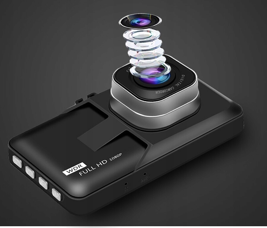 WIDEOREJESTRATOR JAZDY HD 2 x KAMERA + karta SD Marka inna