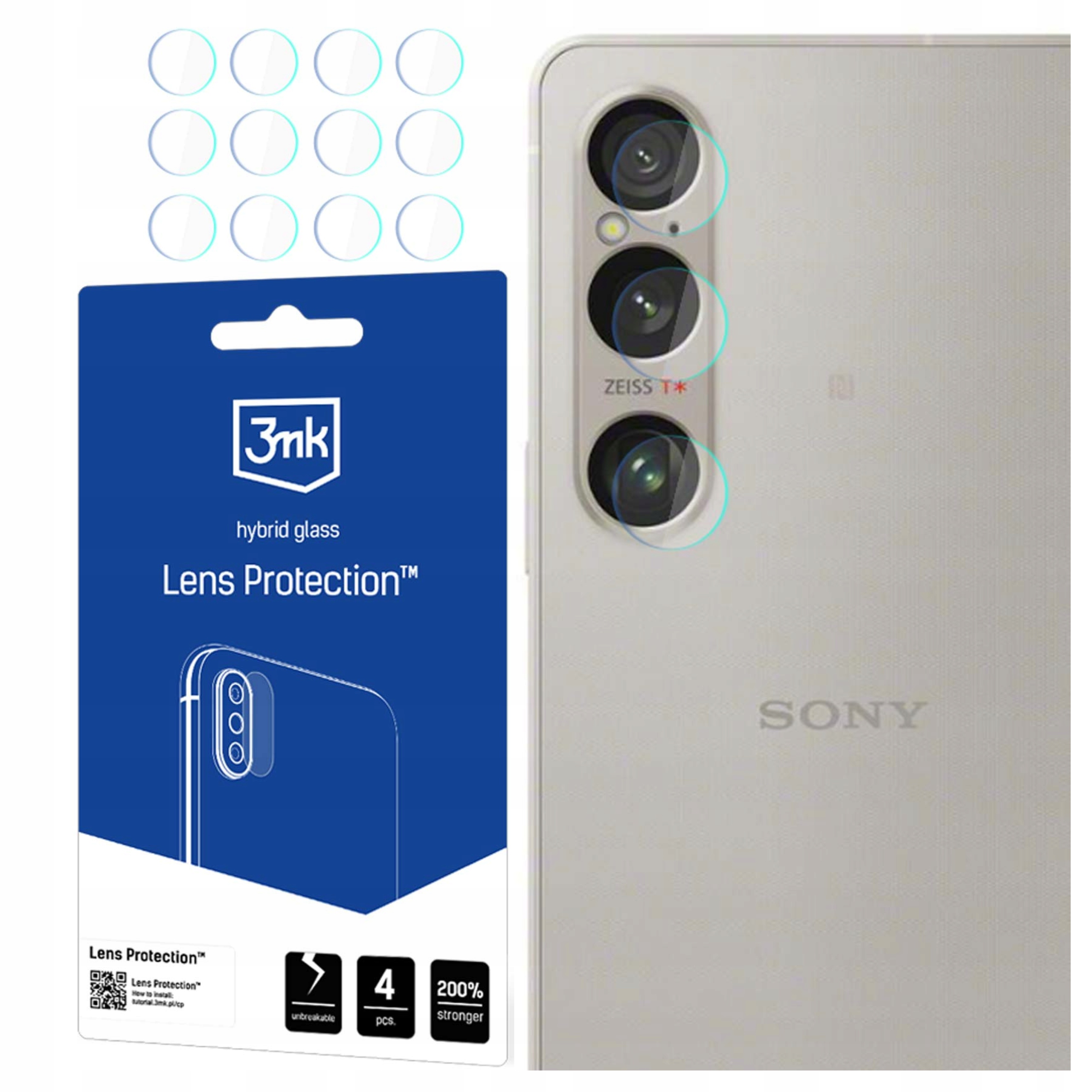 3MK Lens Protection Do Sony Xperia 1 VI Szkło Ochronne Na Ekran