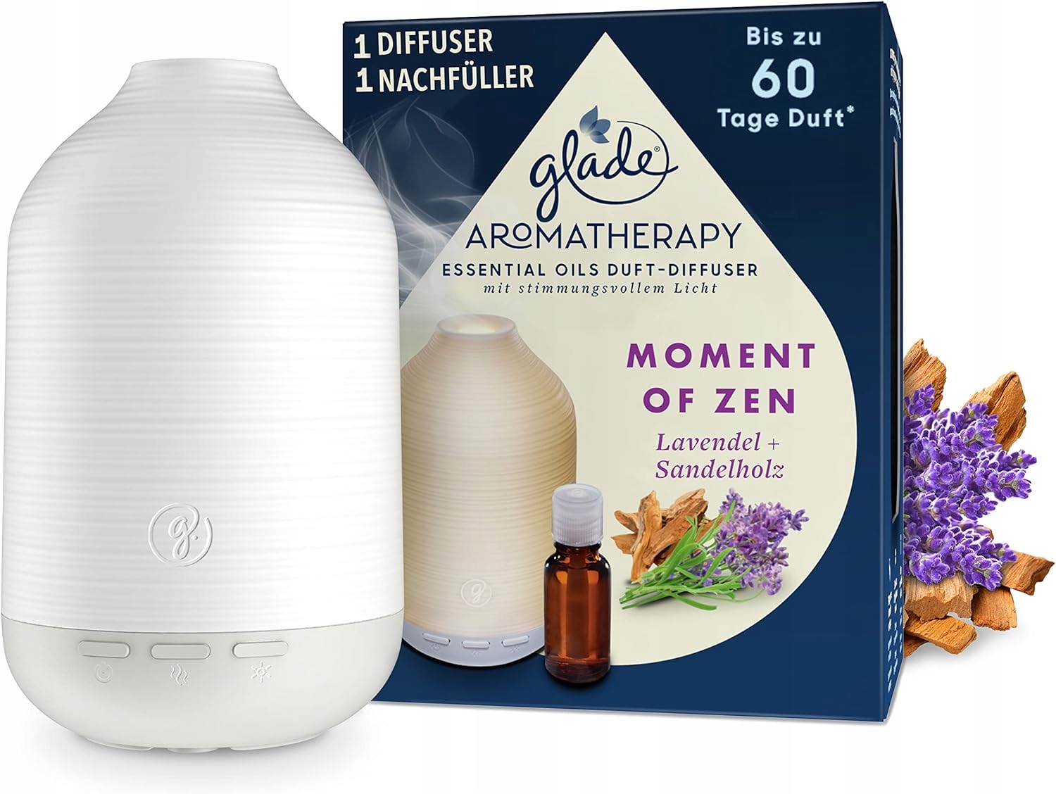 Levně Glade Startovací sada difuzér Vonný olej Moment of Zen 17,4 ml