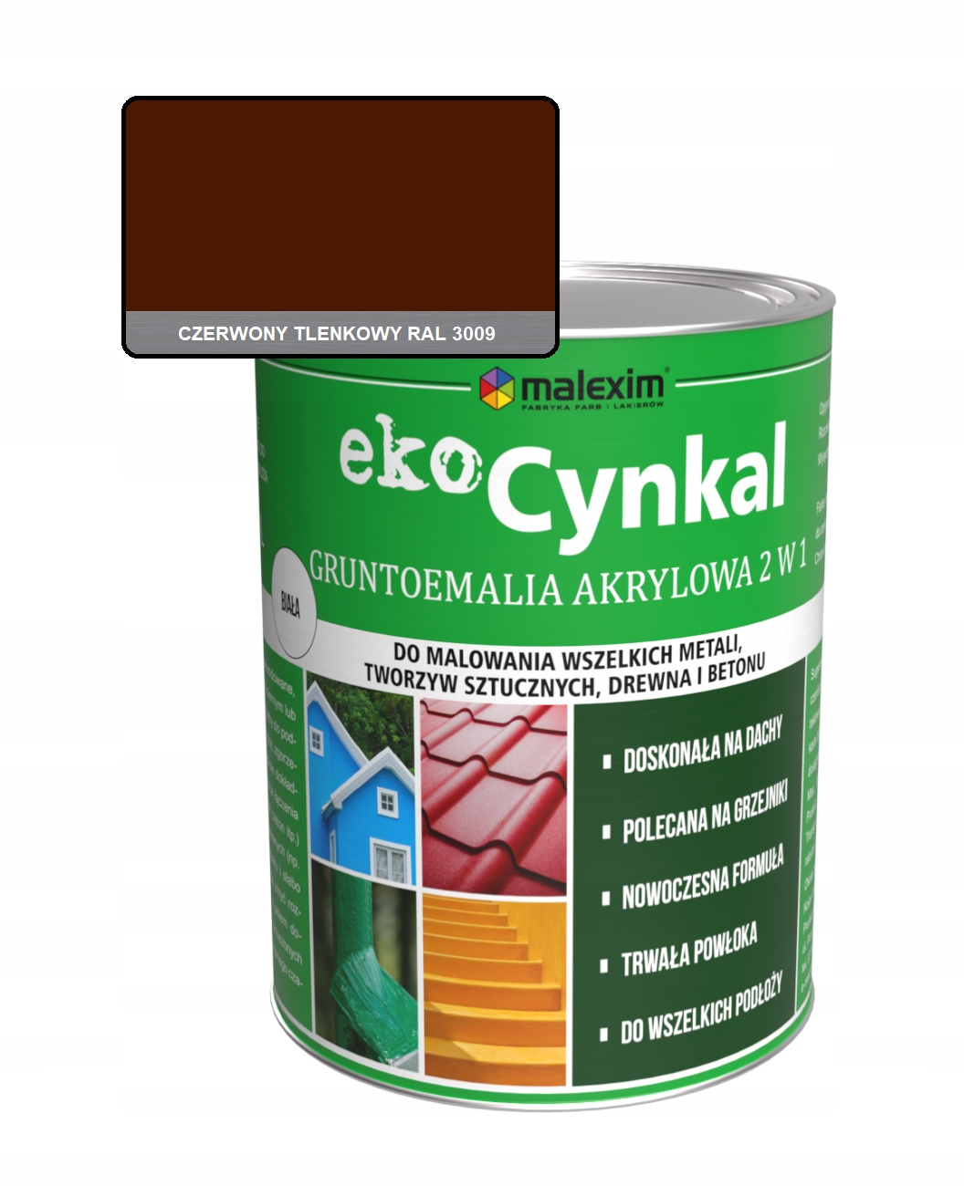 Univerzální Barva 2 v 1 Ekocynkal 2,5 l Ral 3009