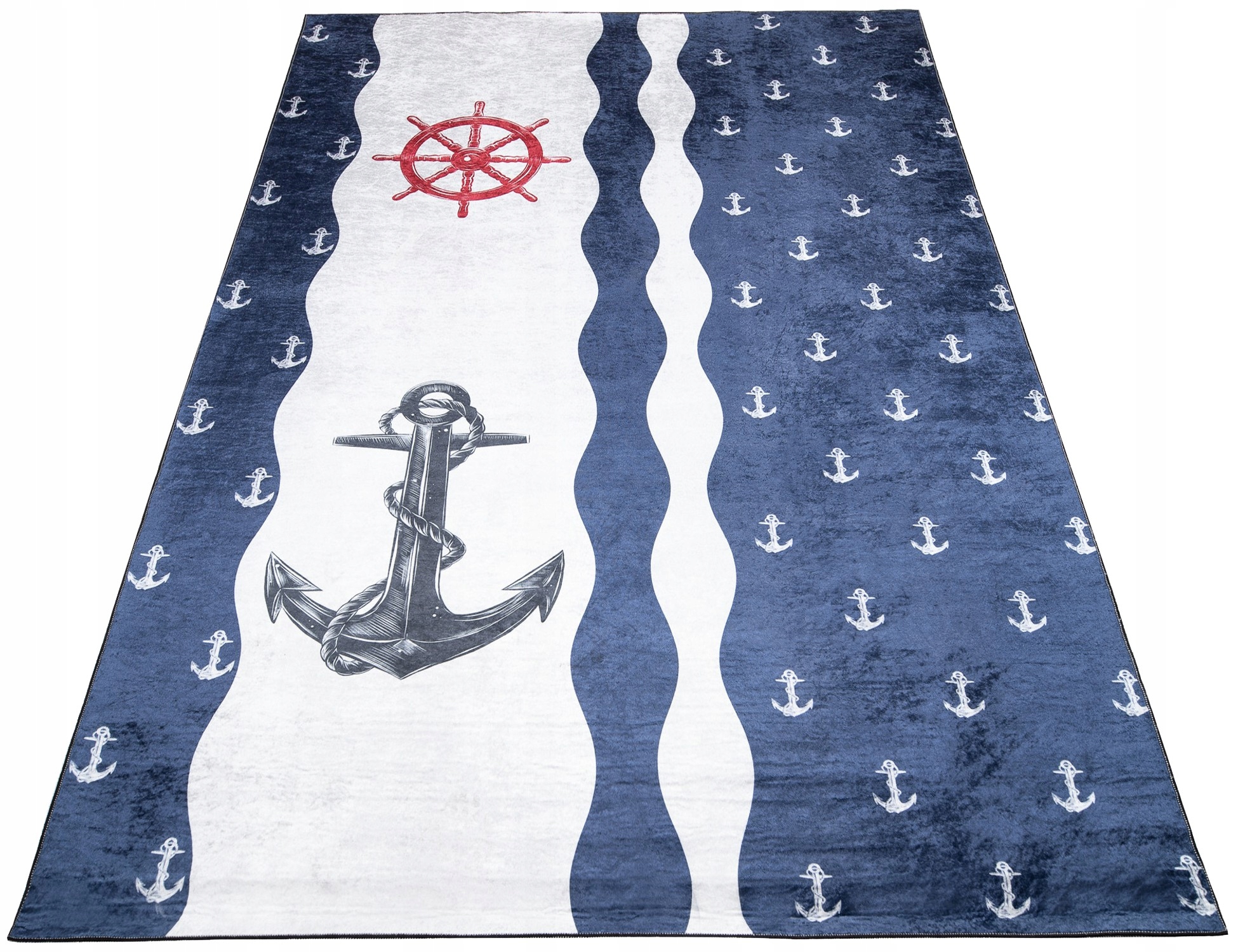 Koberec Barevný Dětský 140x200 Kotva Kormidlo