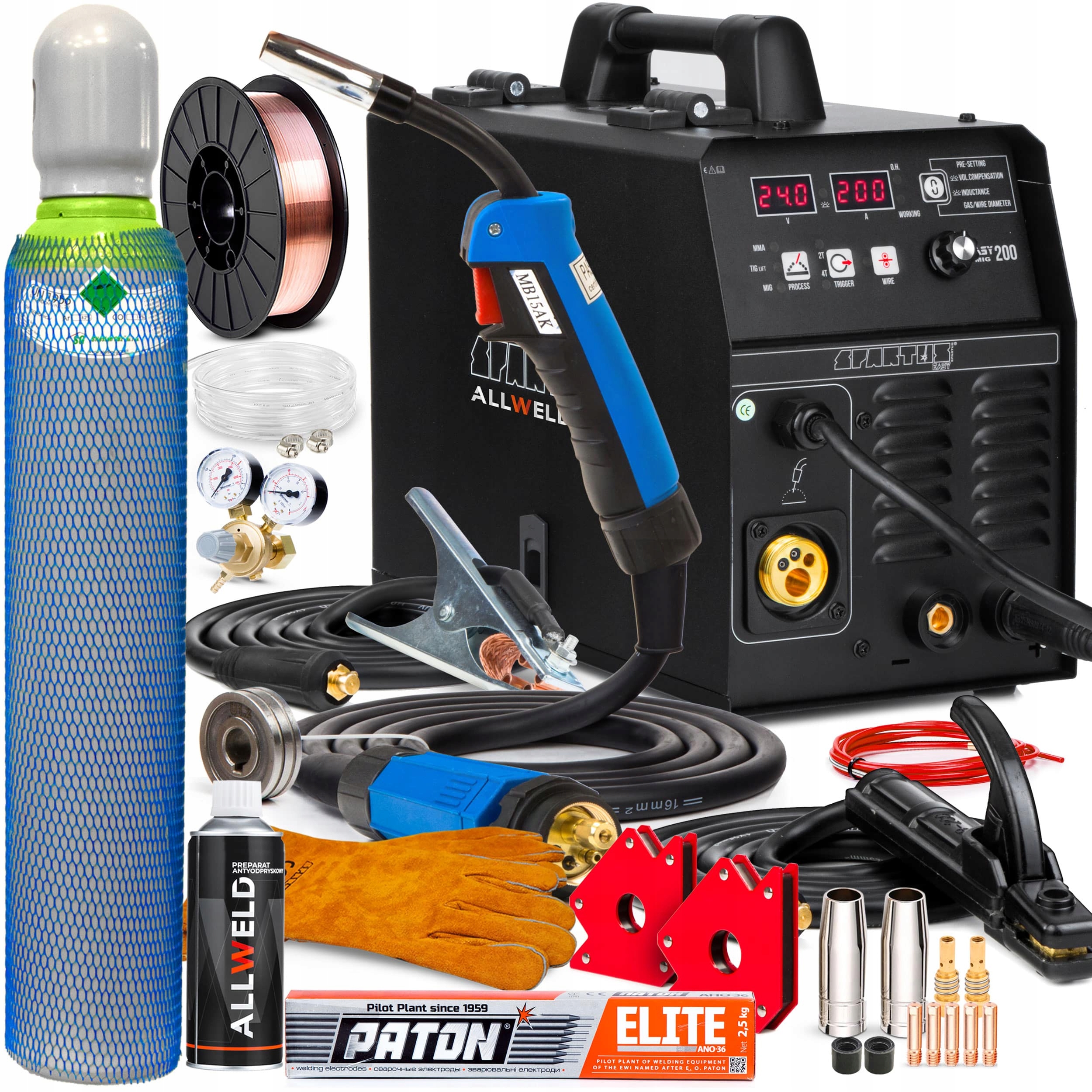 Invertorová Svářečka Spartus Mig 200 Mma Tig 200A Igbt Synergie