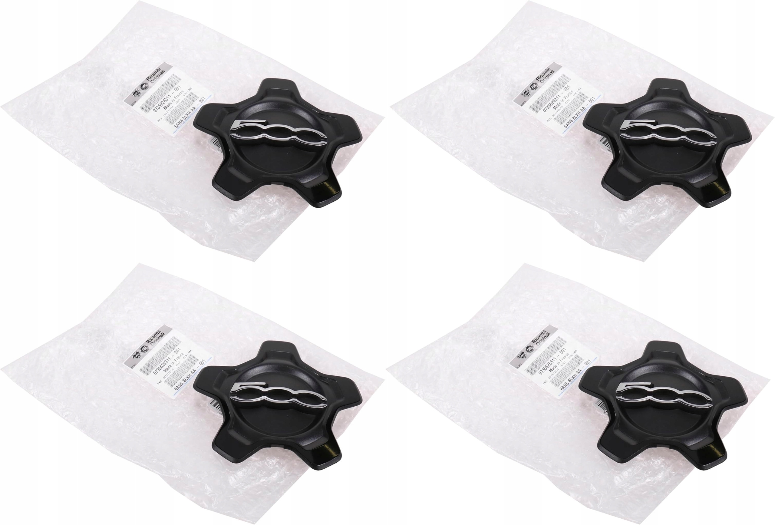 4x Nový originálny kryt Kapsel Fiat 500 0735626311 145 mm