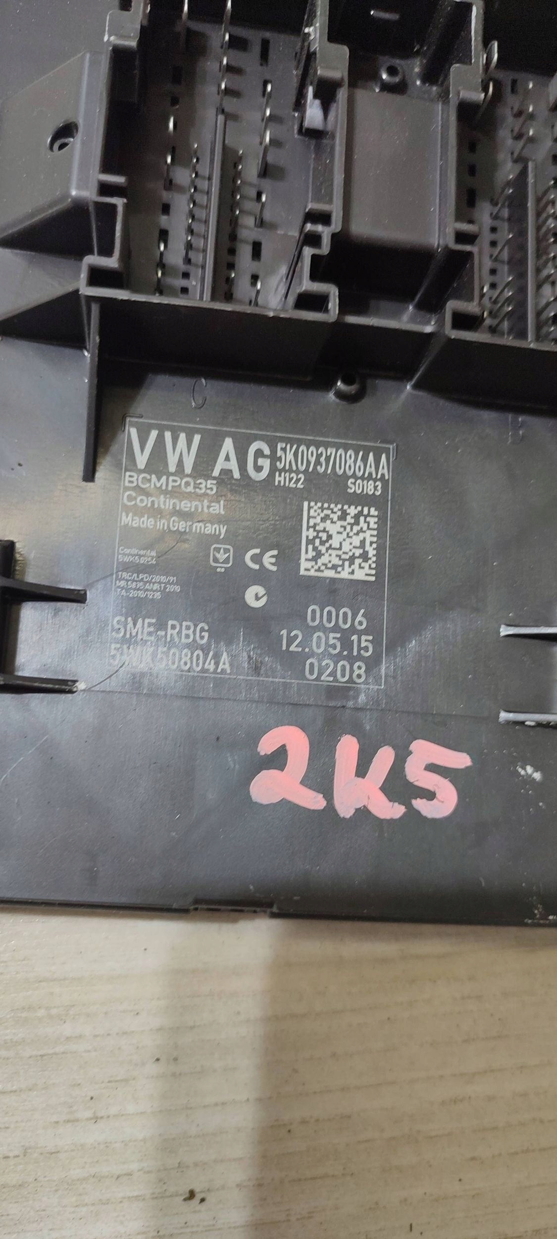 Unité commande confort Volkswagen Caddy 5WK50804A