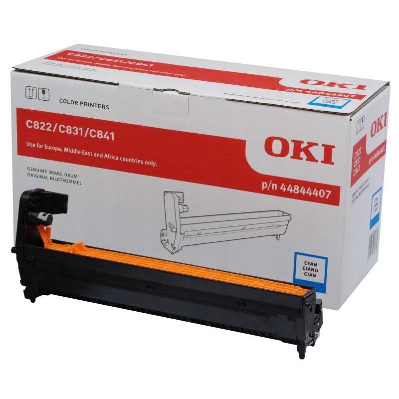 Oki originál obrazový válec pro modrý toner do C822/831/841 (až 30 000 strá
