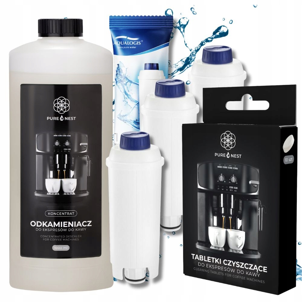 Filtr do Ekspresu Delonghi Aqualogis AL-S002 3szt Odkamieniacz Tabletki