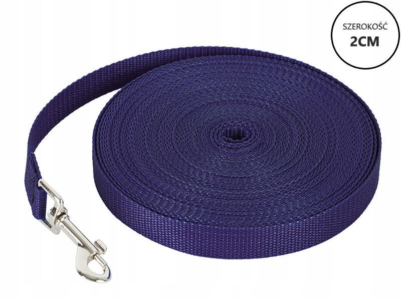 

Smycz Treningowa 2cm szkoleniowa Granatowa |35m