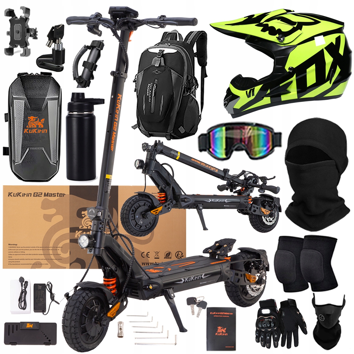 Kukirin G2 Master elektrické vozidlo2000W 52V 20.8AH 70km 60km/h Dárek