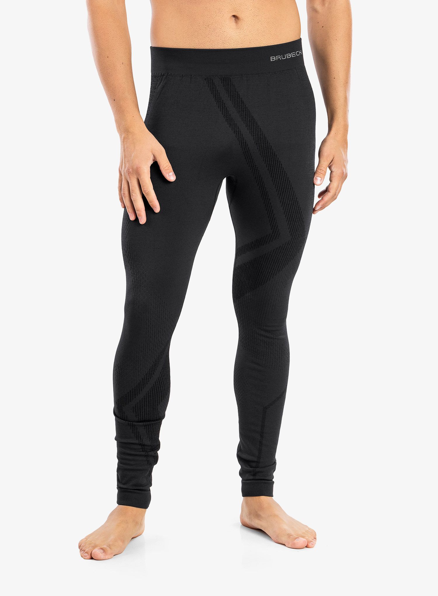 Legginsy termoaktywne męskie Brubeck Thermo Wool by Pustelnik black M