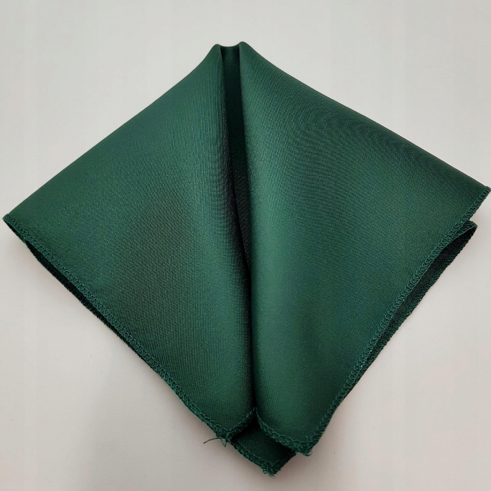 CIEMNA ZIELEŃ BUTELKOWA MODNA POSZETKA CHUSTECZKA Materiał dominujący satyna