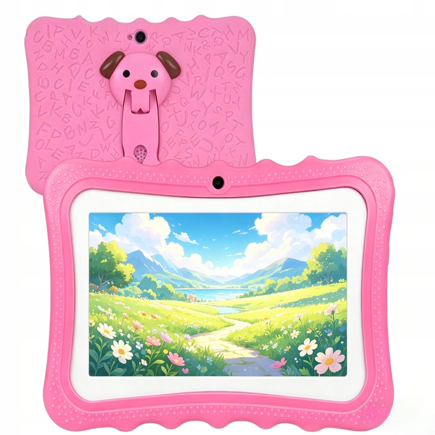 Tablet Dla Dzieci 7' Edukacyjny Gry Zabawki Zestaw różowy