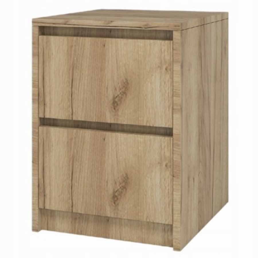 Noční stolek loft 42x52x43 cm 2 zásuvky noční stolek moderní Dub Craft