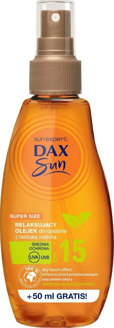 

Dax Sun Olejek do opalania Spf 15 H.matcha, 200 ml