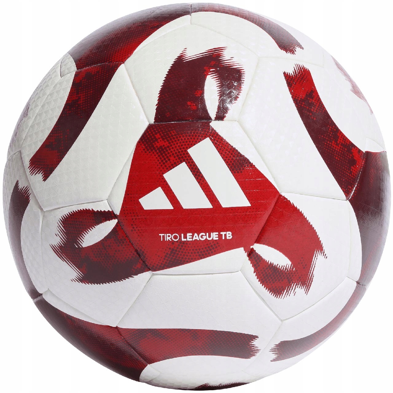 Fotbalový míč adidas Tiro League Thermally Bonded bílo-červený velikost 5