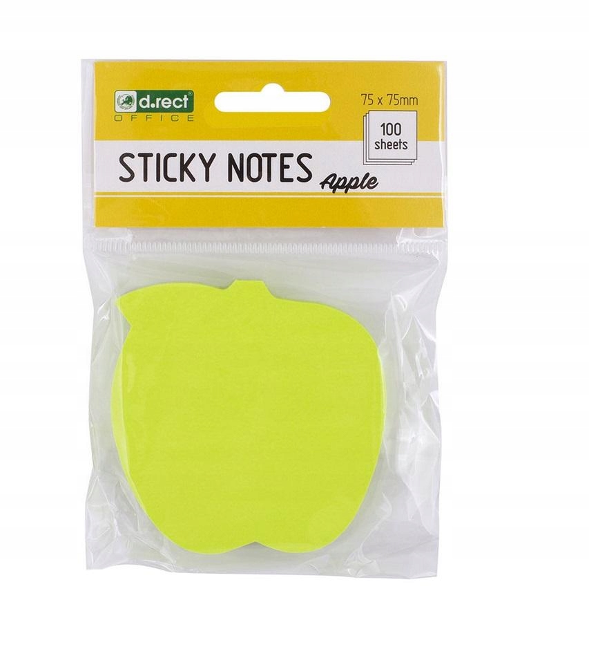 NOTES SAMOPRZYLEPNY KSZTAŁTY JABŁKO D.RECT