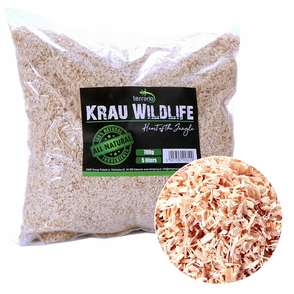 

Terrario Krau Wildlife 5l włókno drewniane Aspen