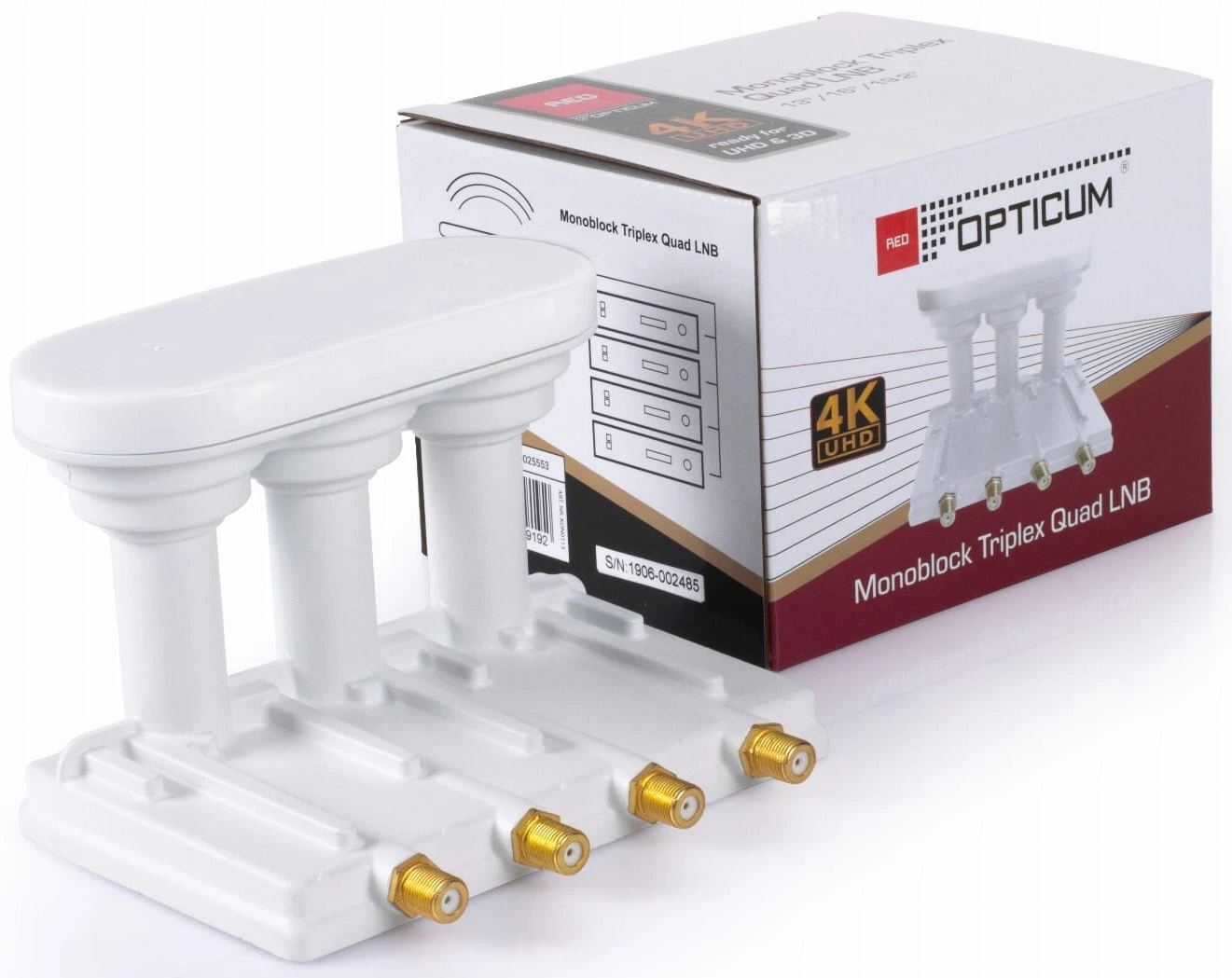 Lnb Triple Monoblock 3° Quad Opticum Robust