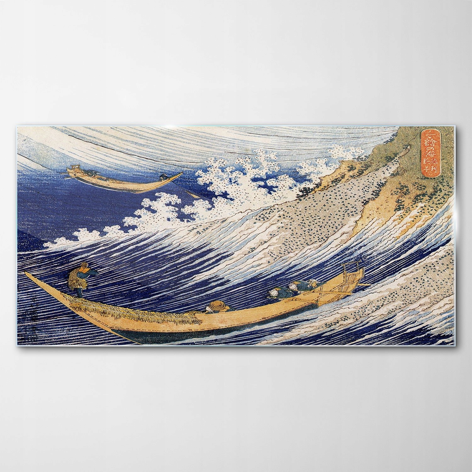 Tvrdený sklenený obraz oceán vlny Hohusai 120x60