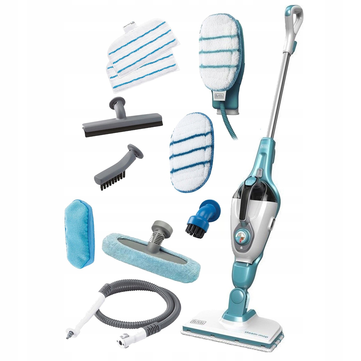 Parní mop Black+decker FSMH1351SM-QS čistič silných podlah mytí úklid