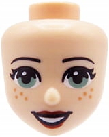 

Lego Friends głowa główka figurki zielone oczy