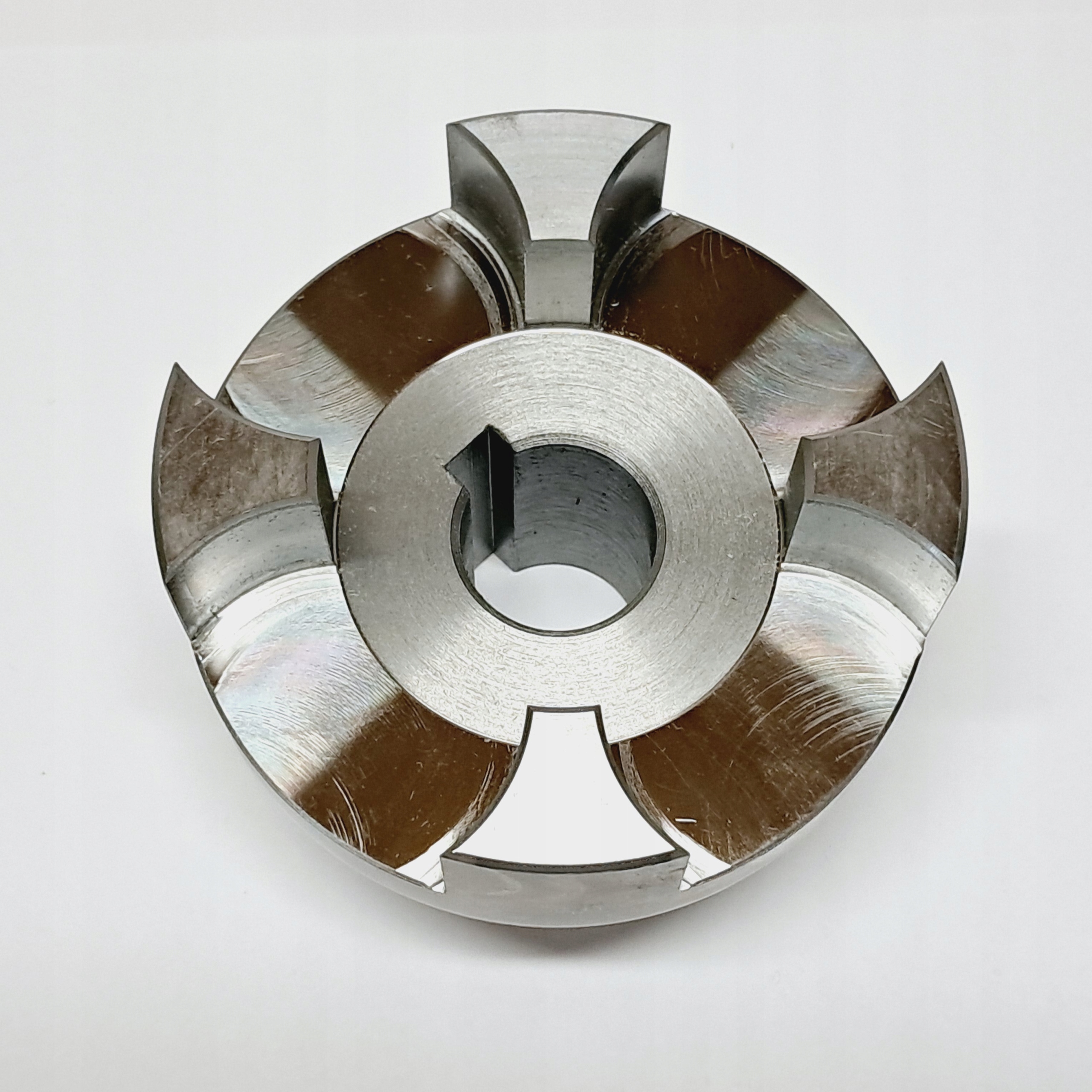 Spojka průměru 95 mm s otvorem fi25 w8 polovina fi95 L126