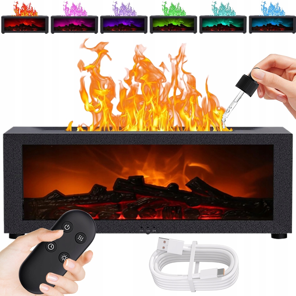 Zařízení Pro Aromaterapii A Zvlhčování Vzduchu 3V1 Noční Lampa Tichá