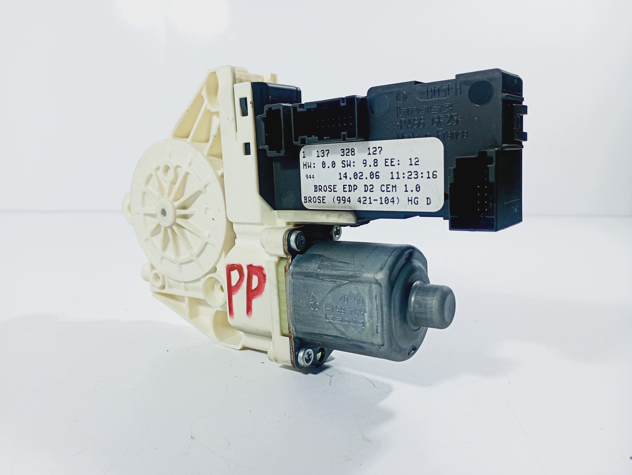 engine mini motor windows prawej front OE 1137328127 Peugeot 407 04-11