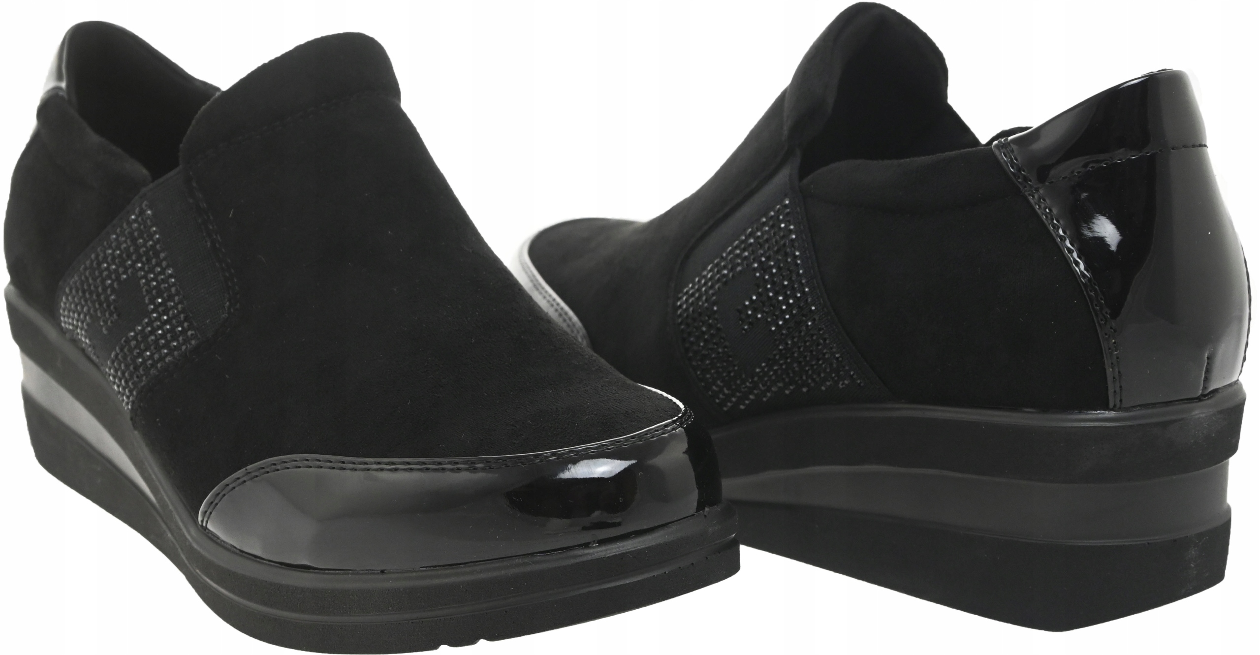 PÓŁBUTY SNEAKERSY SERGIO LEONE CZARNY ZAMSZ r.38 Rozmiar 38