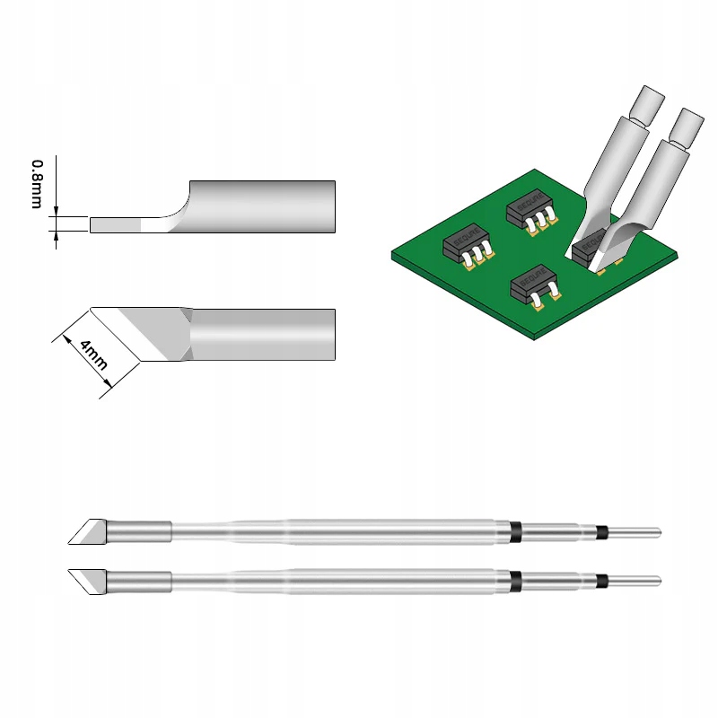 Grot, końcówka do rozlutownicy lutownicy HT140 Sequre HT140-4.0KS (4 mm)