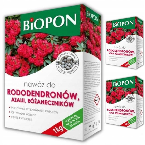 

Nawóz do kwiat rododendronów azalii Biopon Pakiet