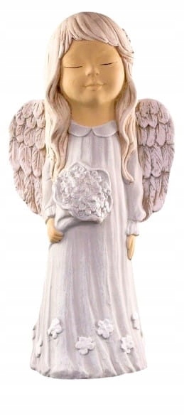 Figurka Anděl Nela Kytice 42 cm, jedinečný dárek.