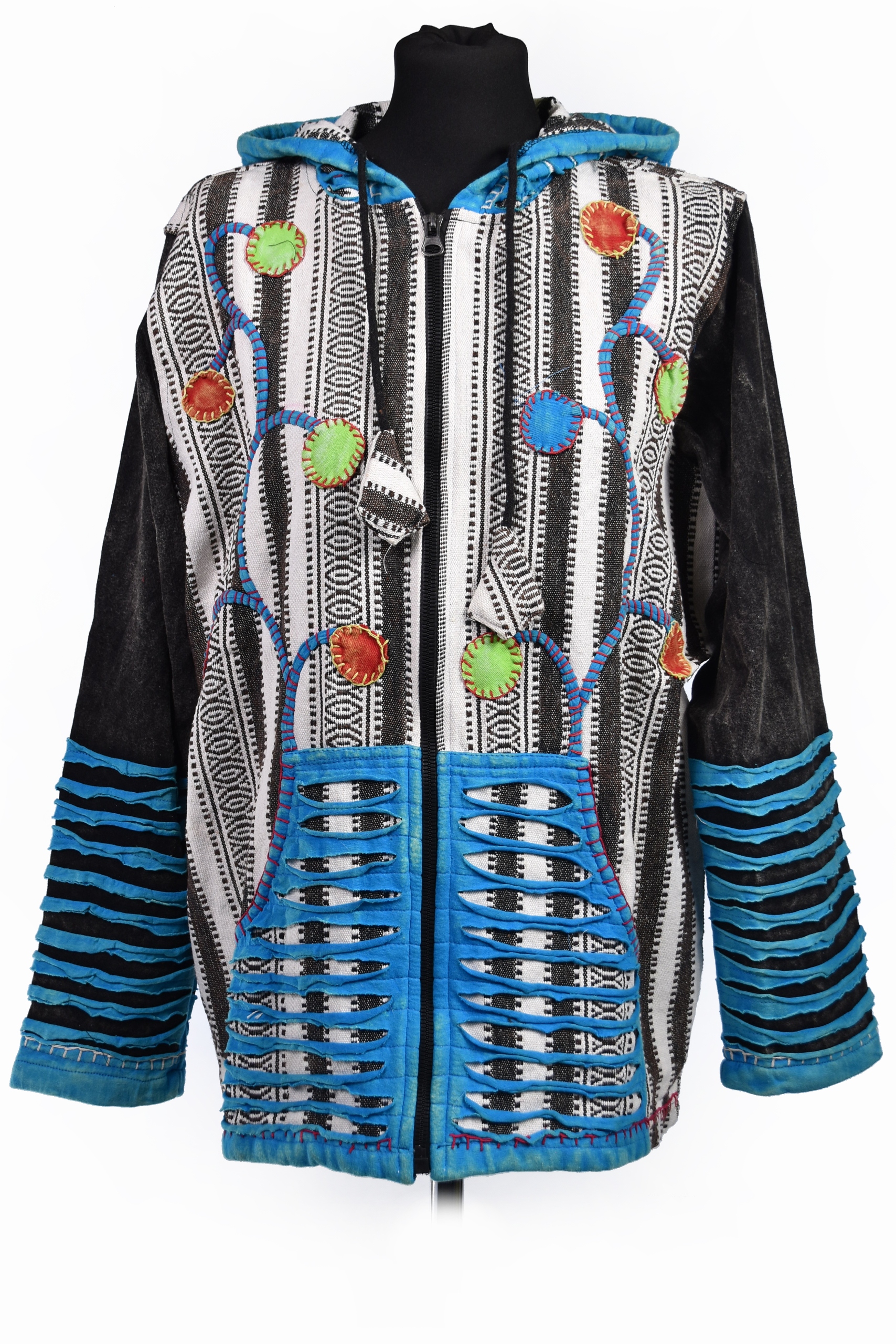 Mikina Gheri Etno s nášivkami, Himalájská bavlna 100%